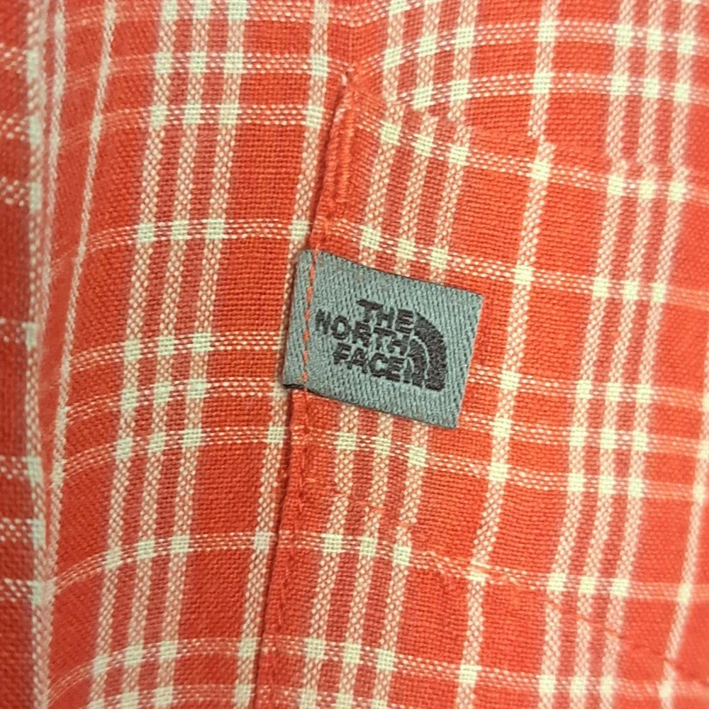 Gorpcore 90s Vintage Heritage Linen Blend The North Face Mens XL Shirt Plaid
